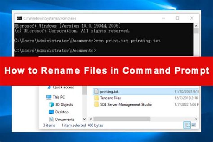 How to rename file during copy in command prompt