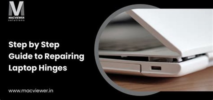 How to repair a laptop's screen hinges?