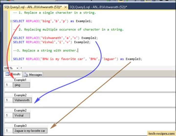 How to replace SQL field value