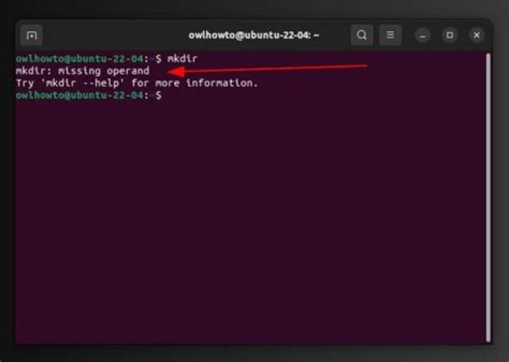 How to resolve mkdir : missing operand error in linux?