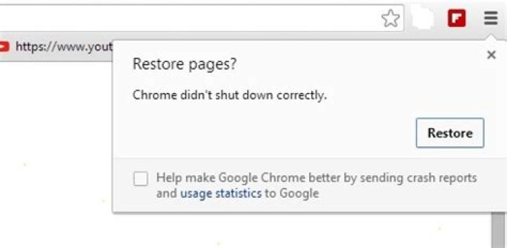 How to restore chrome tabs after a reboot if you accidentally closed the restore popup?
