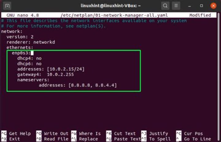 How to route IP net to interface using netplan