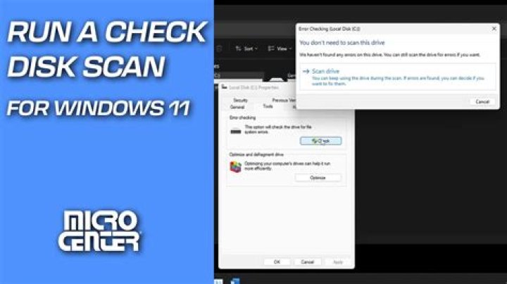 How to run a checkdisk?