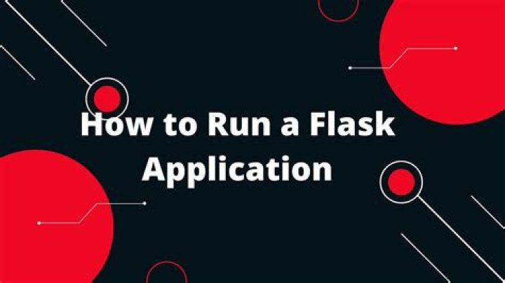 How to run a flask application?