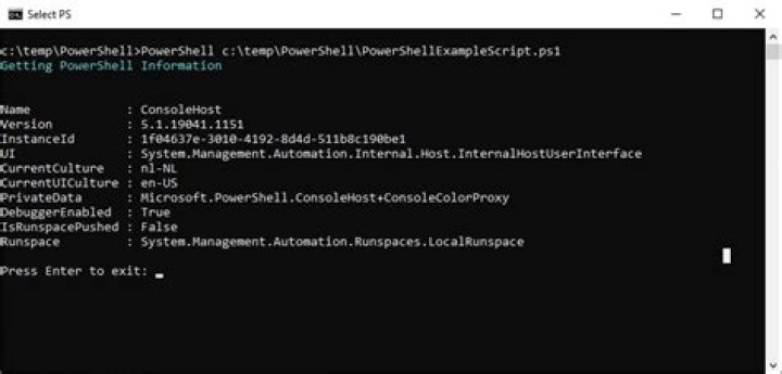 How to run a PowerShell script
