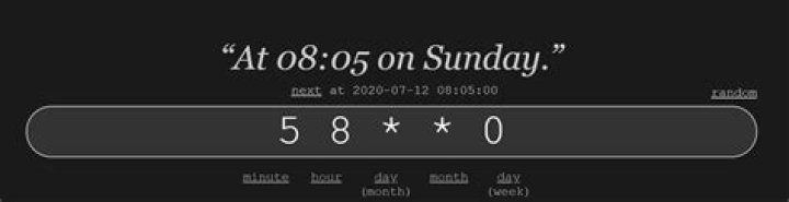 How to run crontab job every week on Sunday