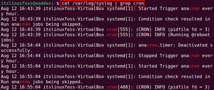How to see full cron log (Not of just 1 day or less)?