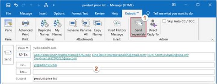 How to send mail to multiple recipients in outlook in vba