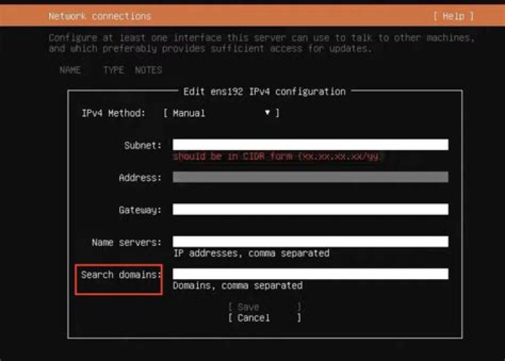 How to set a domain to ubuntu server 16 in VMware?