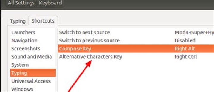 How to set Alternative Characters Key in Ubuntu 18.04