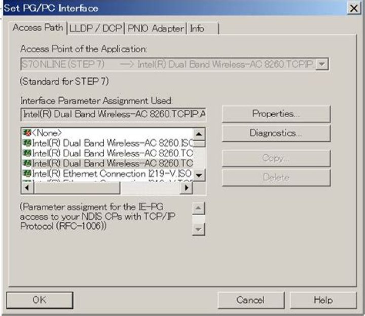 How to set the PC/PG interface in Step7?