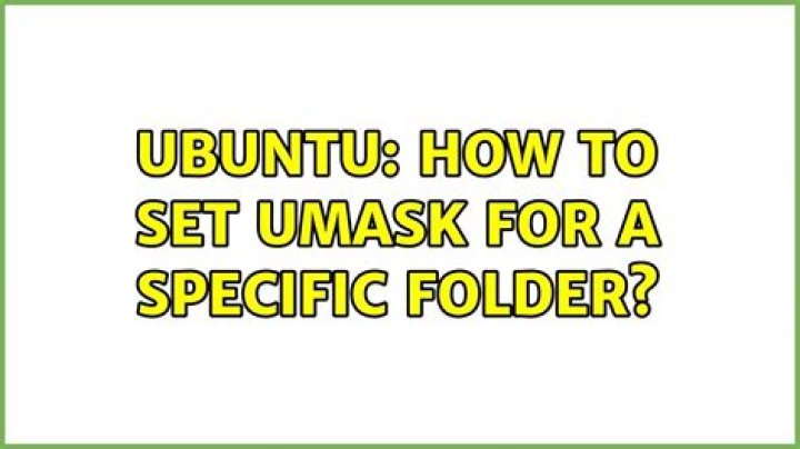 How to set umask for a specific folder