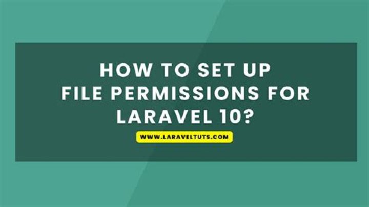 How to set up file permissions for Laravel?