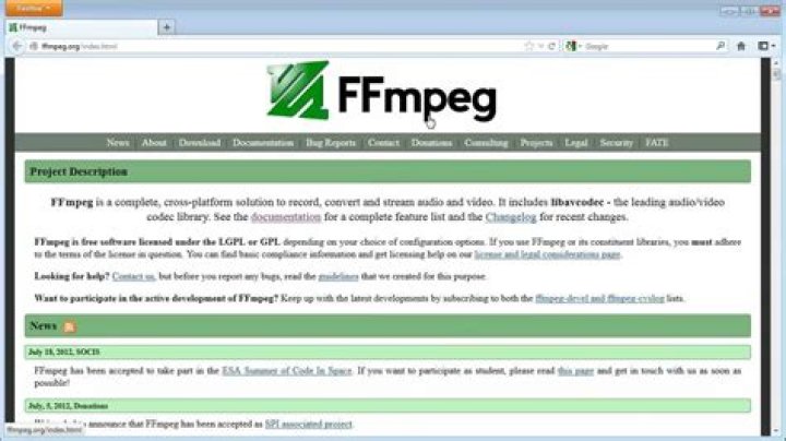 How to setup ffmpeg for the same record method which is used in OBS studio 