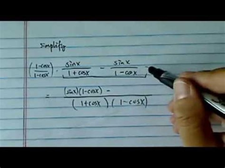 How to Simplify : sin x / ( 1 + cos x ) [closed]
