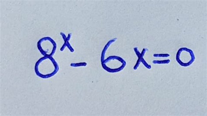 How to solve : $\,8^x=6x$