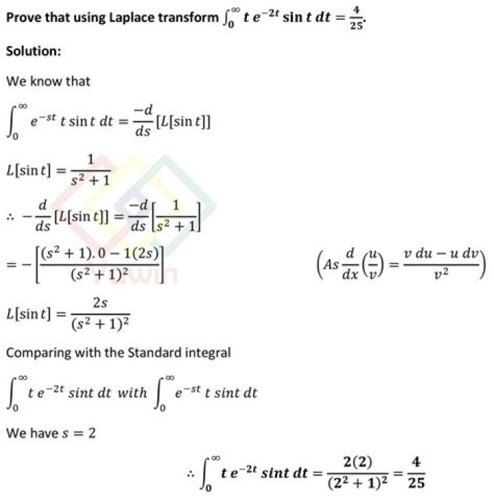 How to solve following integral using Laplace Transform