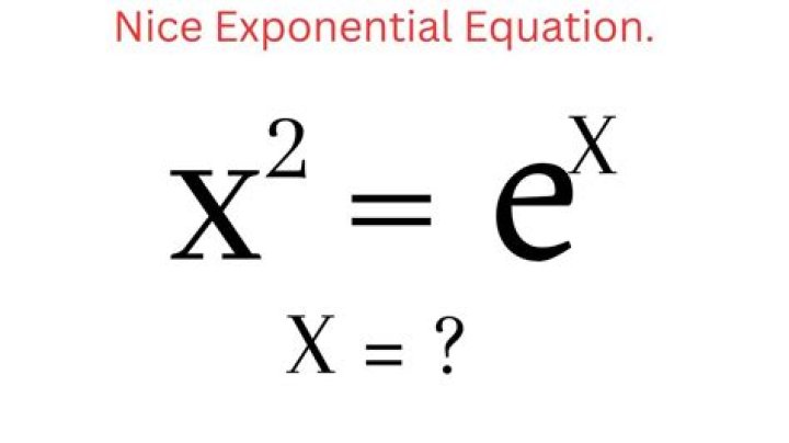 How to solve $x^2 = e^x$