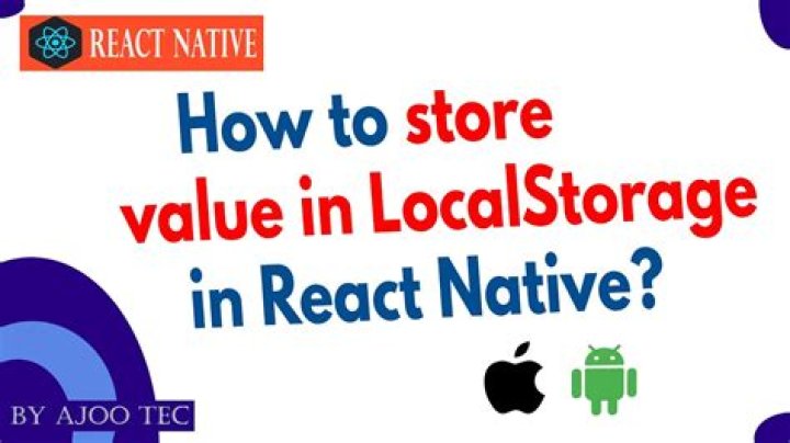 How to store value in LocalStorage in React Native