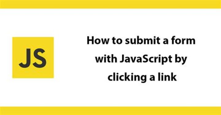 How to submit a form with JavaScript by clicking a link?