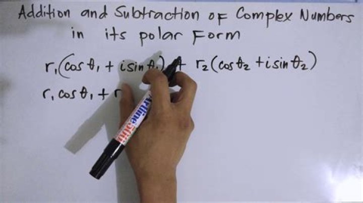 How to subtract complex numbers in polar form?