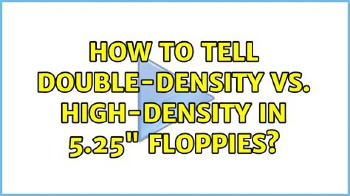 How to tell double-density vs. high-density in 5.25