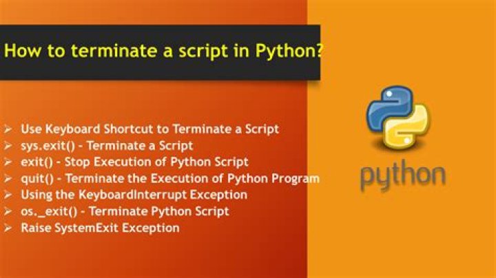 How to terminate a script?