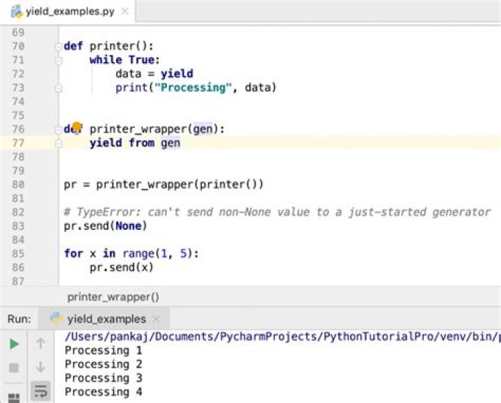 How to test chai with yield generator with exception