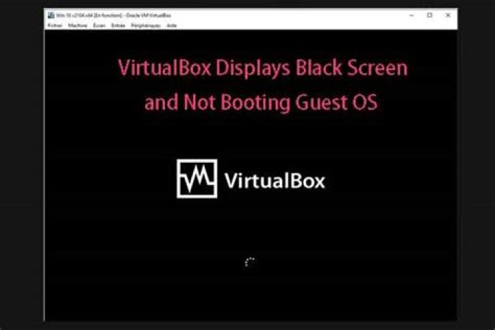 How to troubleshoot booting to a black screen on VirtualBox
