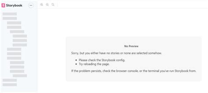How to troubleshoot storybook not loading stories?