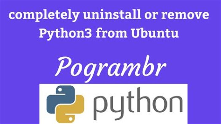 How to uninstall Python3 from ubuntu 18.04?