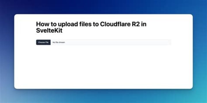 How to upload files - Sveltekit