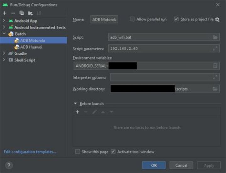 How to use ADB Shell when Multiple Devices are connected? Fails with 