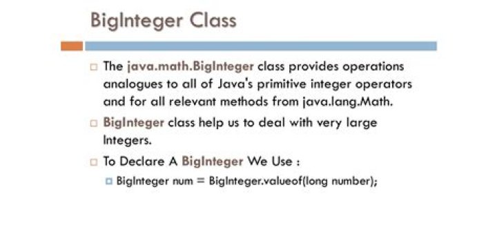 How to use BigInteger?