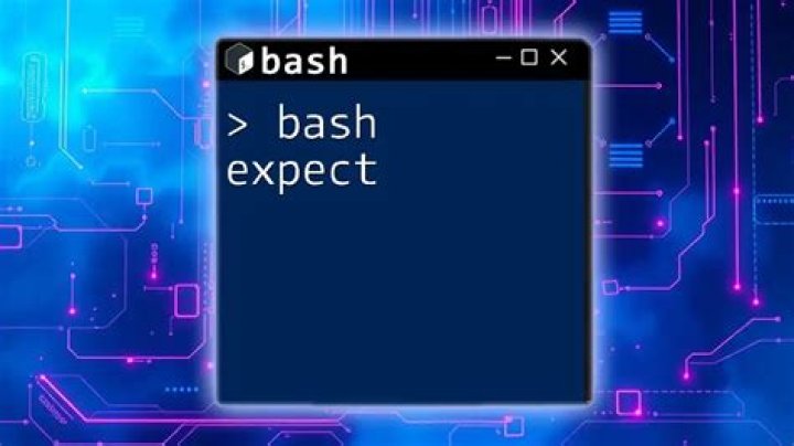 how to use expect with bash