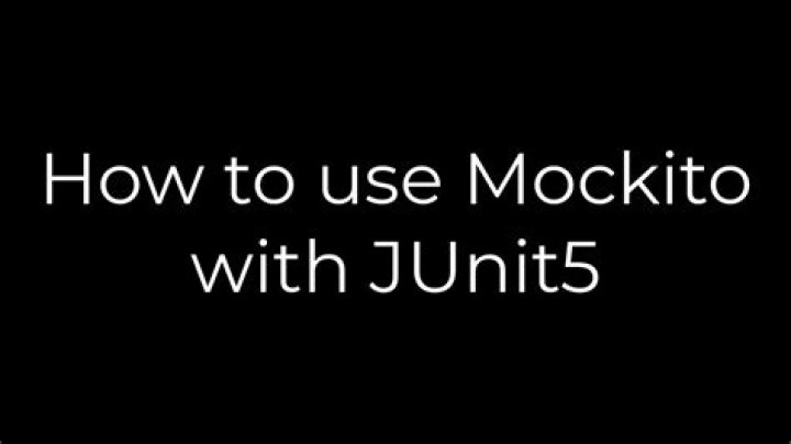 How to use Mockito with JUnit5