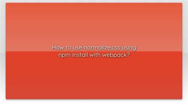 How to use normalize.css using npm install with webpack?