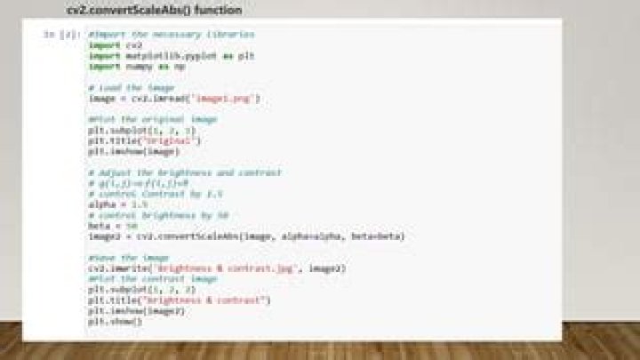 How to use the convertScaleAbs() function in OpenCV?