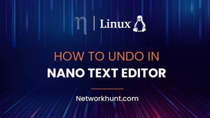 How to use Undo functionality in Nano?