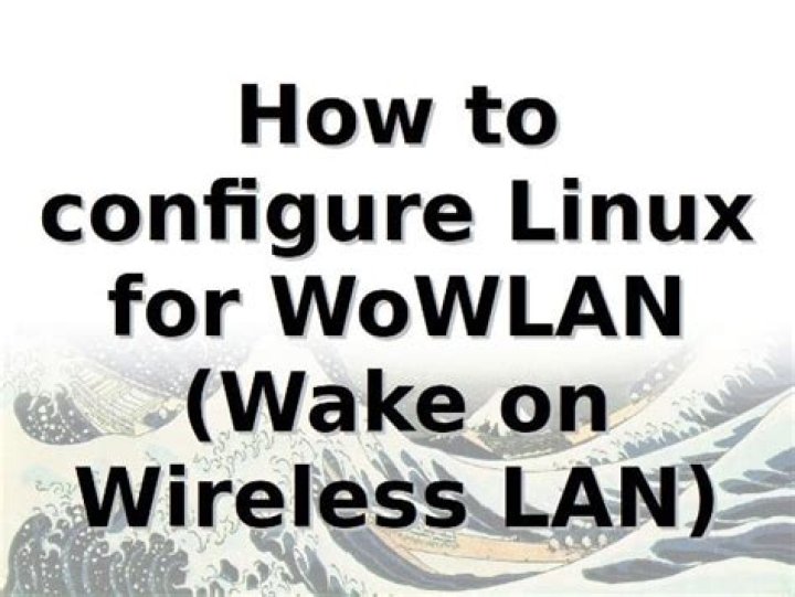 How to use WoWLAN with linux