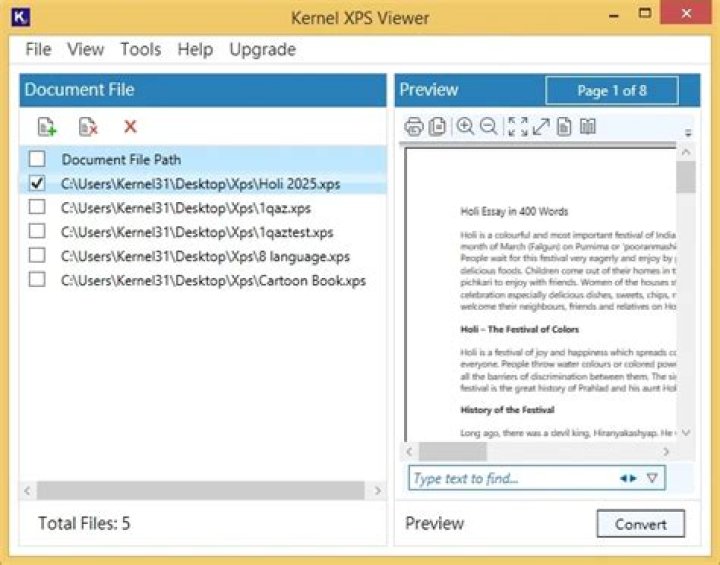 How to view an XPS file?