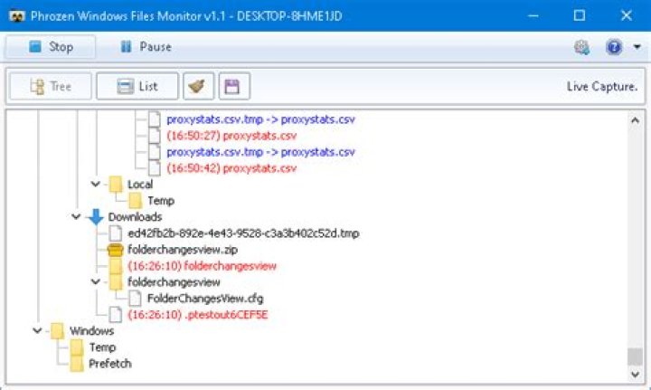 How to view file explorer operations history?