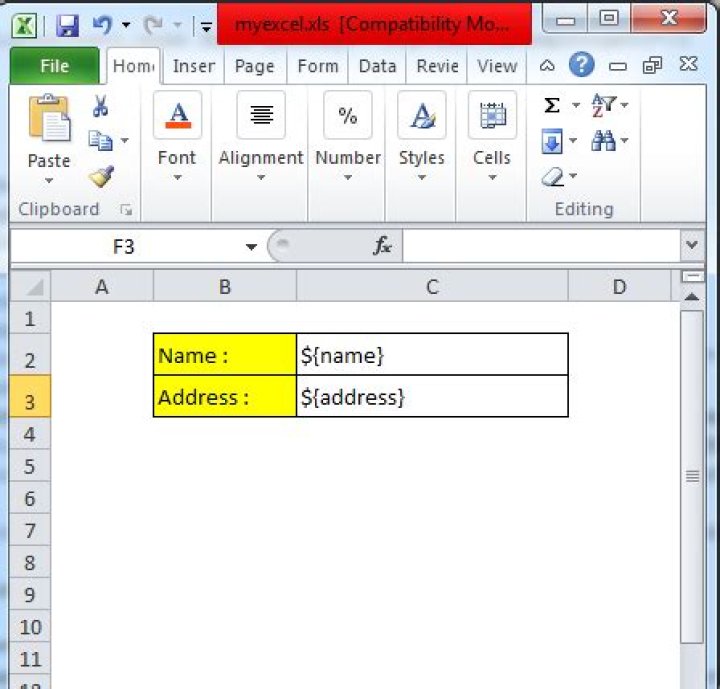 How to write a jXLS template and where to write it