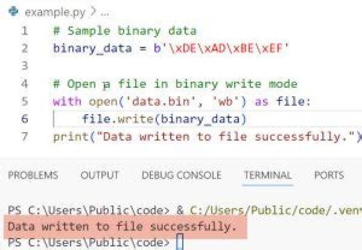 How to write bytes to file?