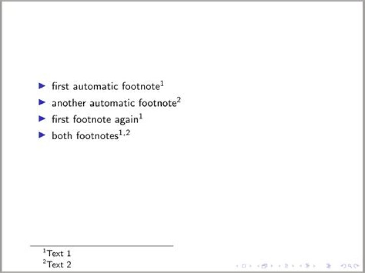 How to write footnote citation in beamer in one line?