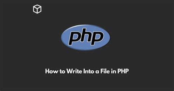 How to write into a file in PHP?