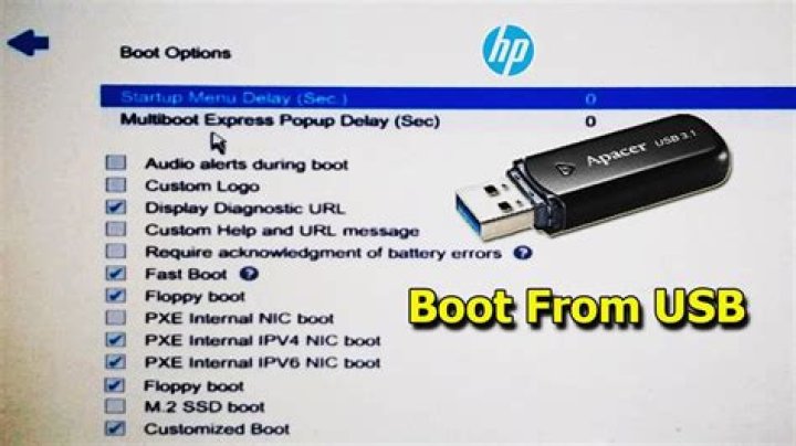 HP envy 15, Boot from usb