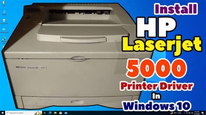 HP LaserJet 5000 driver installation on Windows 10