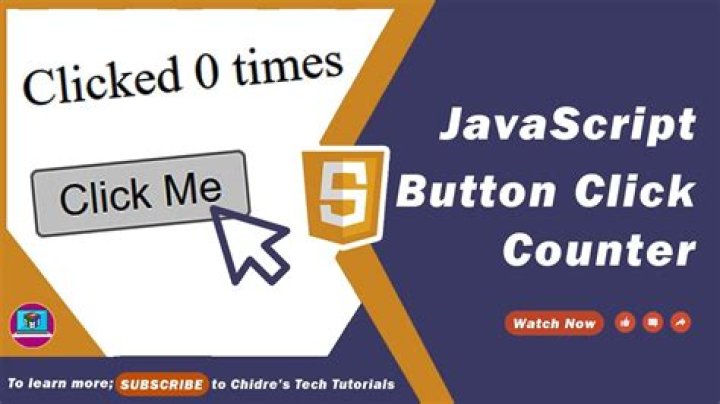 HTML/Javascript Button Click Counter
