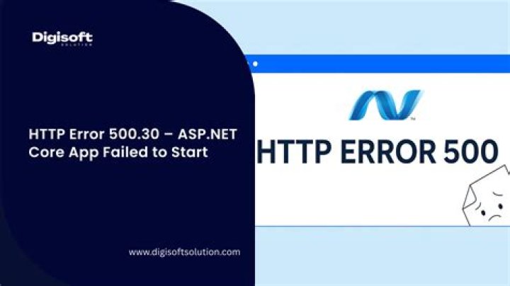 HTTP Error 500.30 - ASP.NET Core 5 app failed to start